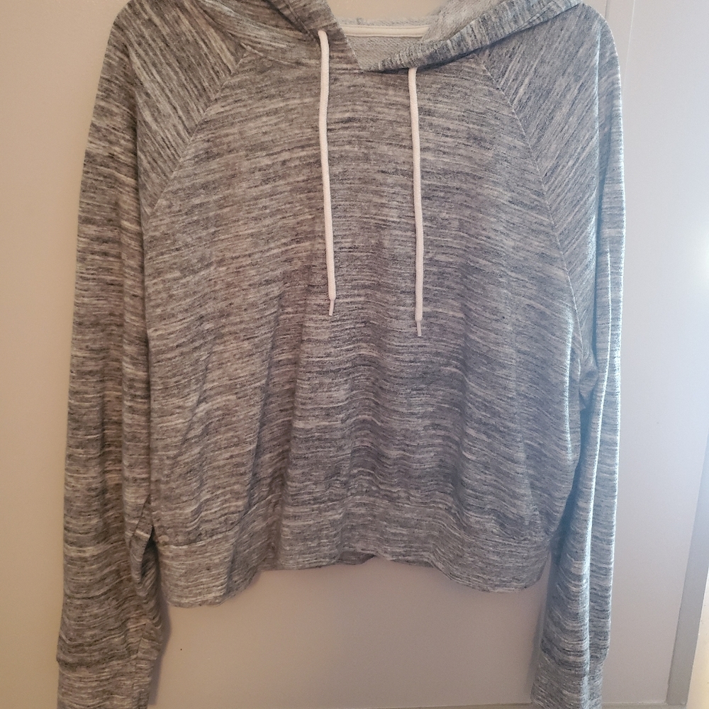 Grey hoodie sweater